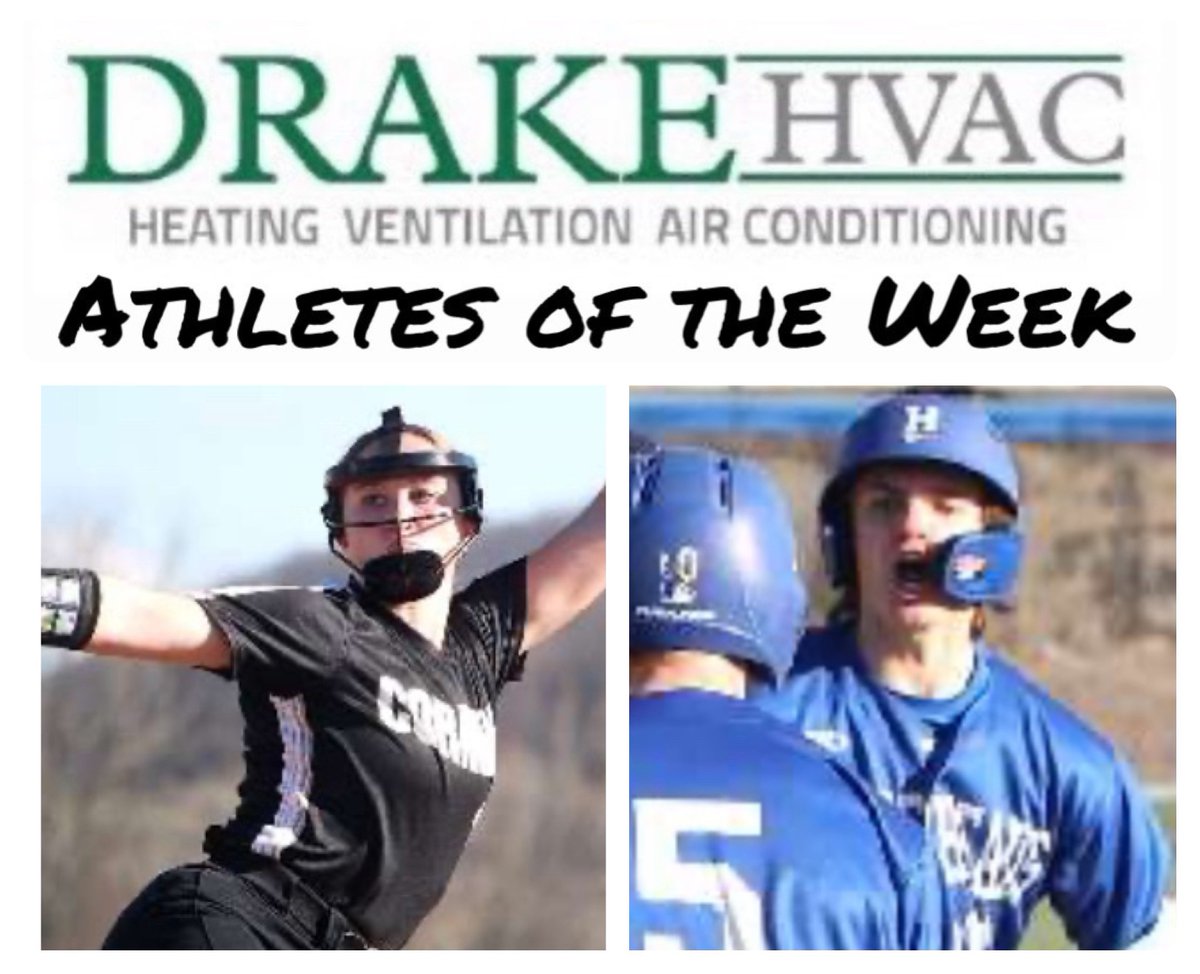 STSR PRESENTS THE DRAKE HVAC ATHLETES OF THE WEEK: HORSEHEADS' BALL AND CORNING'S SULLIVAN. . . @HhdsSchools @HorseheadsAD @CorningHawks 

stsportsreport.com/index_get.php?…
