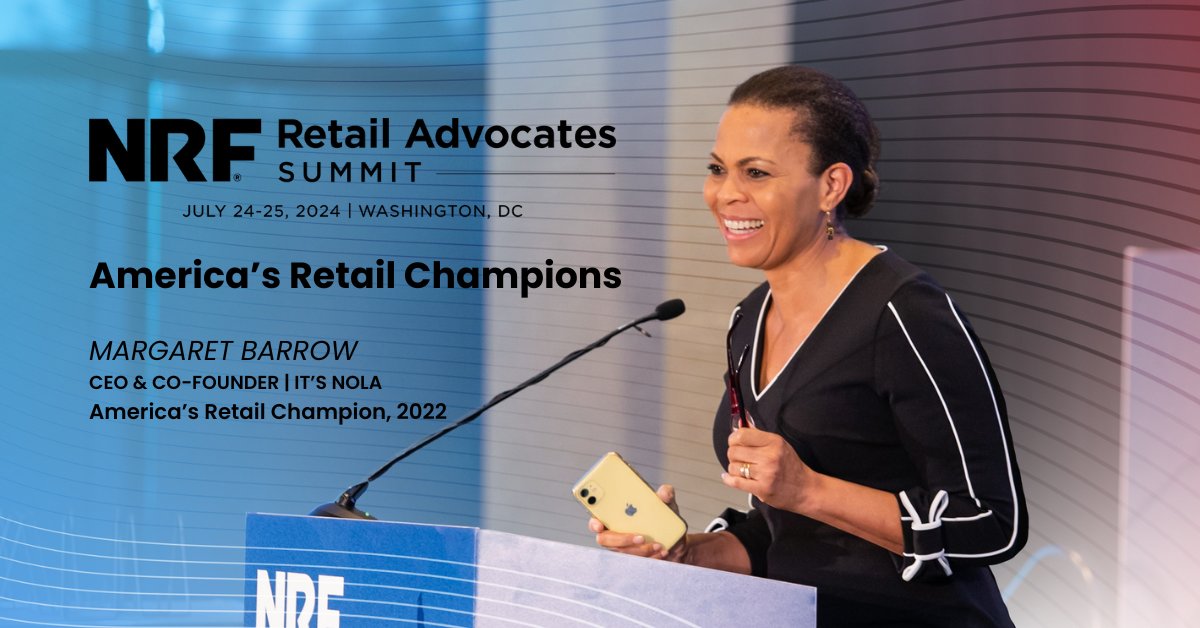 Entrepreneur Margaret Barrow joined this week’s episode of Retail Gets Real to talk about her journey of starting plant-based snack company @GranolaLlc and what it meant to be named NRF’s America’s Retail Champion in 2022. bit.ly/49TT6U1