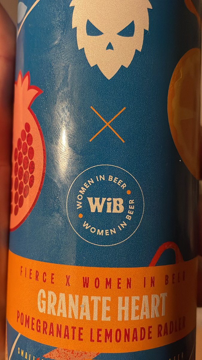 A new one from @fiercebeer x @WomenInBeer_ Pomegranate Lemonade Radler Lovely ☺️