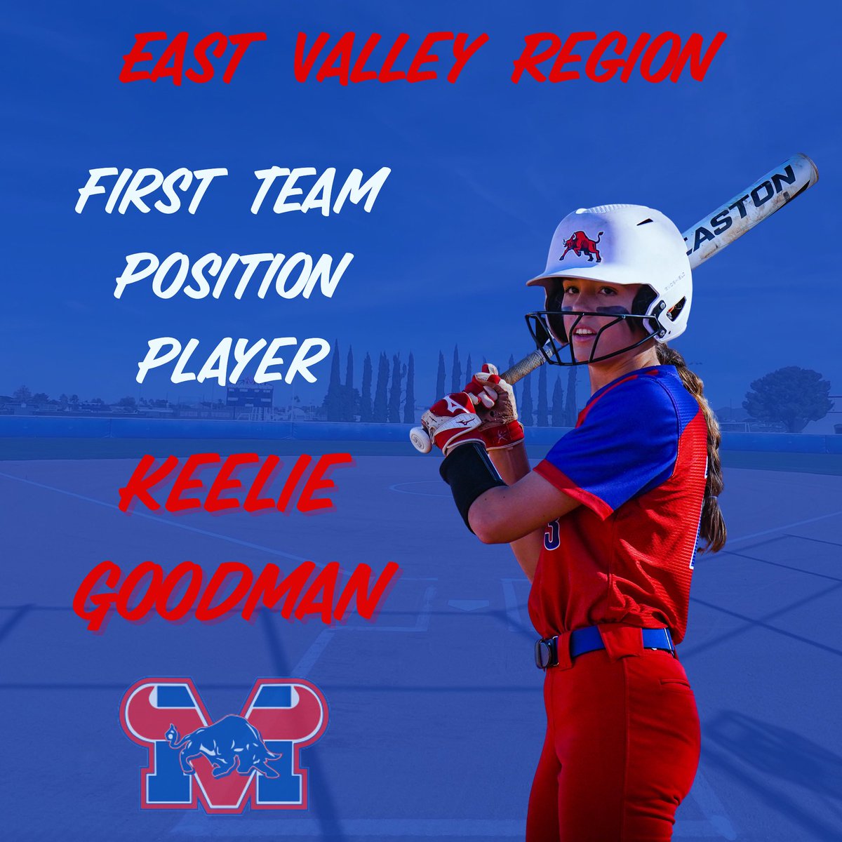 Sophomore Keelie Goodman is awarded First Team Position Player for East Valley Region. Congratulations on an outstanding season Keelie!