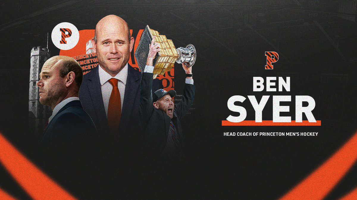 Welcome To Baker Rink, Ben Syer! 2⃣5⃣ Years Of Coaching Experience 1⃣4⃣ Championships 8⃣ NCAA Tournaments 🏒: GoPrincetonTigers.com/BenSyer