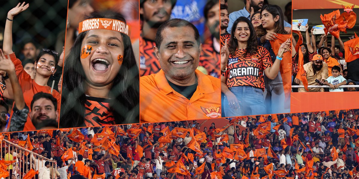 A tough night, but the support was as 🔥 as ever! Thank you, #OrangeArmy 🧡 #PlayWithFire #SRHvRCB