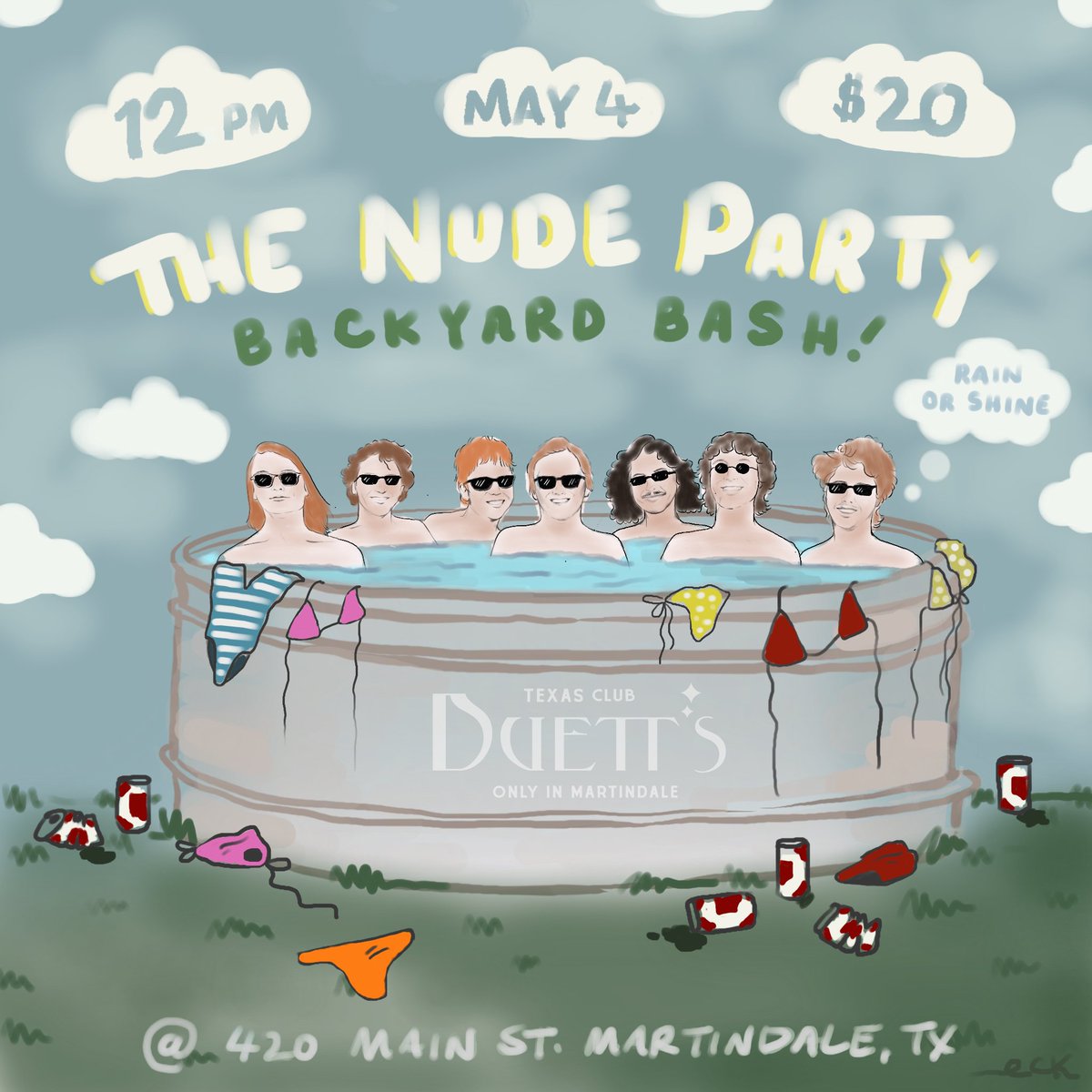 Texas! We're headed down south next week for a handful of shows and we're excited to announce we'll be at Duett's in Martindale, TX on Saturday May 4th. Join us for a backyard bash along the San Marcos River ♨️Tickets on sale now, get them while you can! 10atoms.com/TNP-Duetts