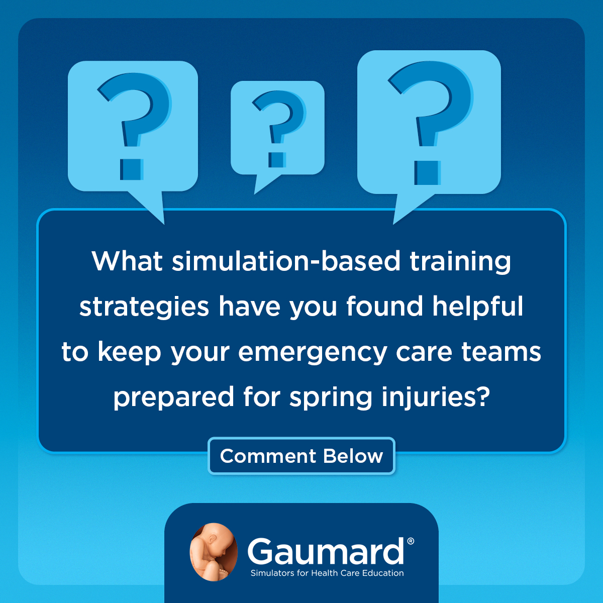 #DYK Injuries like abrasions, sprains, and fractures are more common in the spring. Gaumard pediatric simulators and wound kits facilitate realistic hands-on scenarios in wound assessment, care, and management so healthcare providers will be ready. gaumard.com/catalogsearch/…