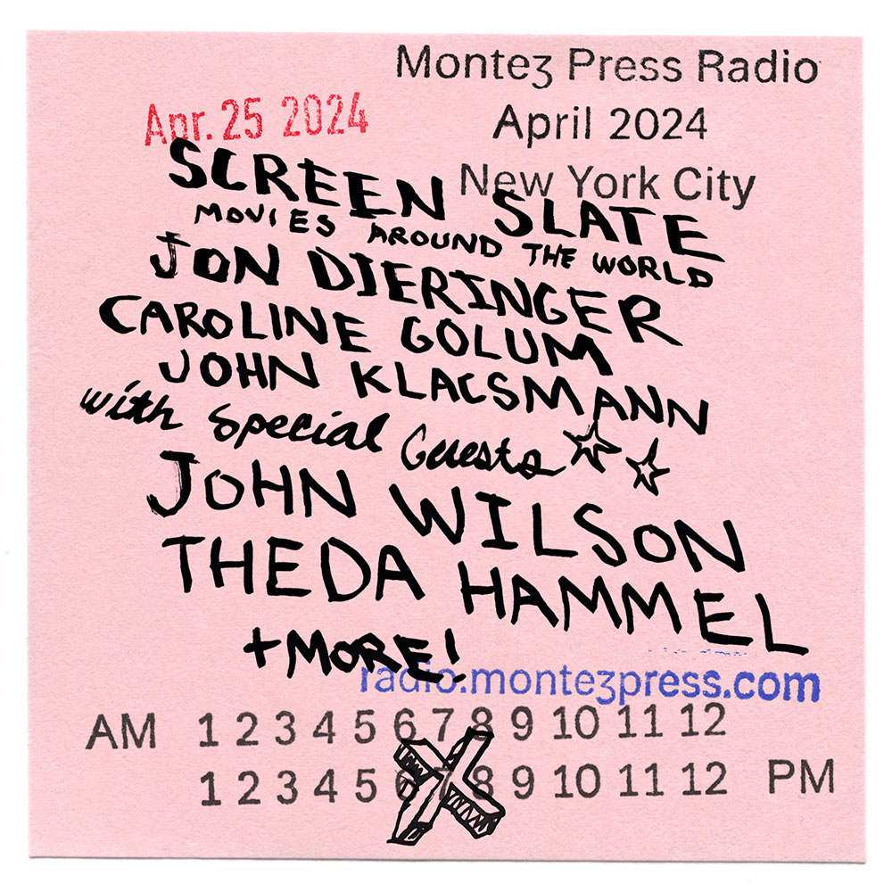 Screen Slate on @montez_radio Tune in live 7:00-8:30p EST TONIGHT How To's John Wilson in studio Stress Positions' @majortransceleb & @bejohnce + @bradleyeros on live SFX Listen here: radio.montezpress.com