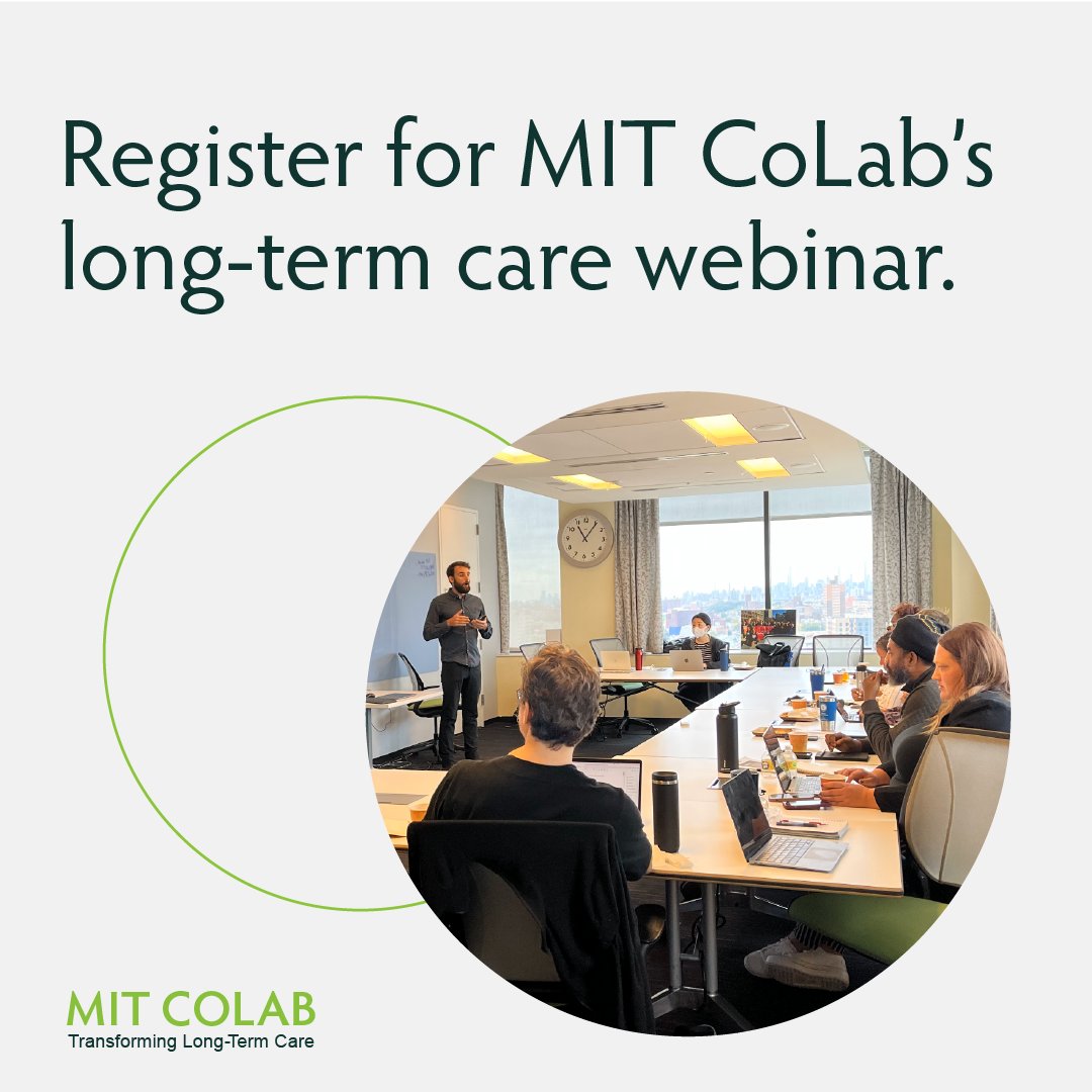 Fri, May 3: Join @MITCoLab webinar on its resource hub supporting the transformation of US long-term care. Marc Cohen of @LTSSCenter contributed to the hub, which offers reports and state-specific data on solutions that center equity and affordability. mit.zoom.us/webinar/regist…