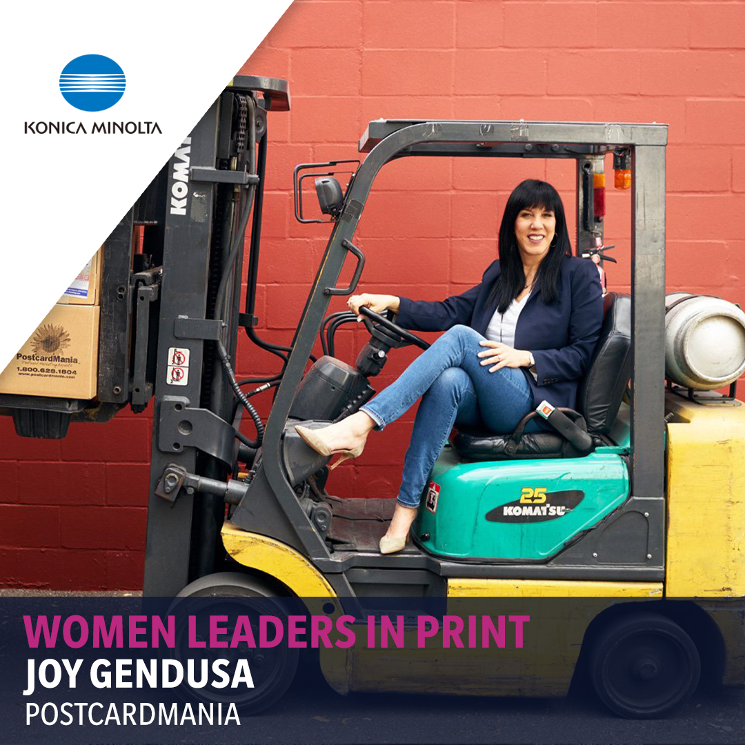 🖨️ ✨ Women Leaders In Print | Joy Gendusa, CEO & Founder @PostcardMania Konica Minolta interviewed 5 female leaders in the production print & industrial print industry... Discover their stories ➡️ bit.ly/3TuuBba #womeninprint #seethepontential #industryleader