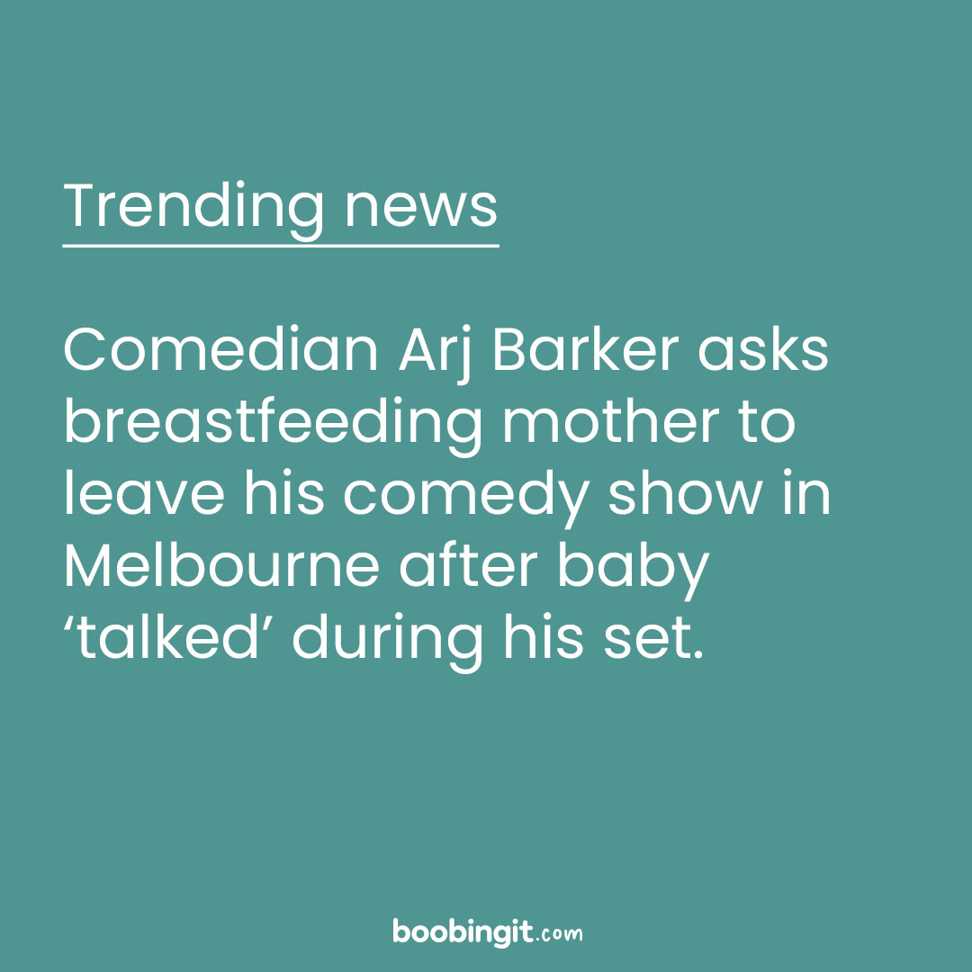 Comedian Arj Barker asked a breastfeeding mother and her baby to leave his comedy show at the Athenaeum Theatre in Melbourne, Australia, on Saturday night, a decision that has sparked controversy online.

What do you make of this? 

boobingit.com/comedian-arj-b…

#ArjBarker