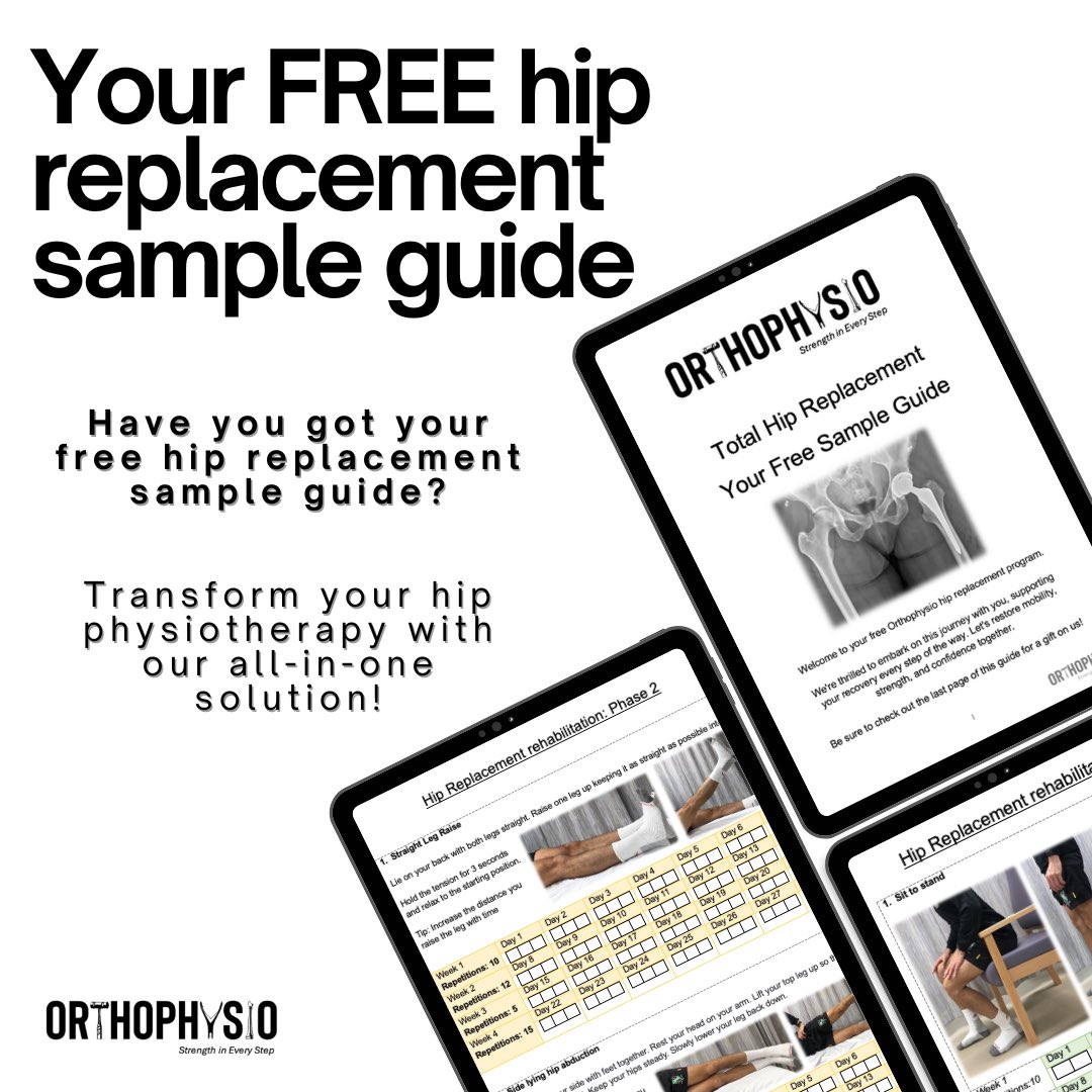 Ready to kickstart your hip recovery?🚀 

Dive into our FREE sample guide packed with 50 pages of expert advice, 35+ targeted exercises, and essential mobility tips! 

Don't miss out – transform your hip physiotherapy journey today with our all-in-one solution! 💪 

#hipmobility
