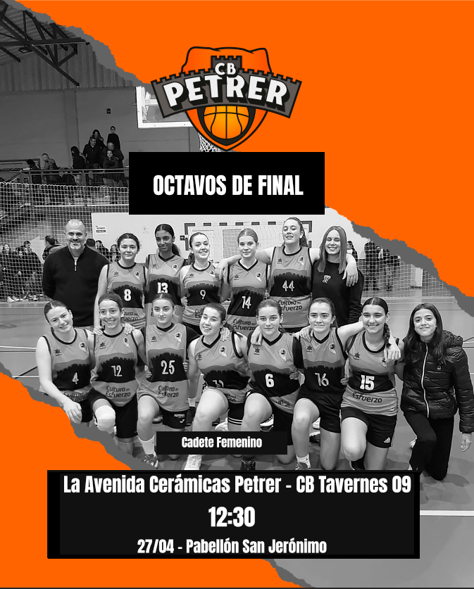Os animamos a que vengáis a apoyar el sábado a nuestro Cadete Femenino, que este fin de semana juega a doble partido el acceso a cuartos de final! Mucha suerte chicas!