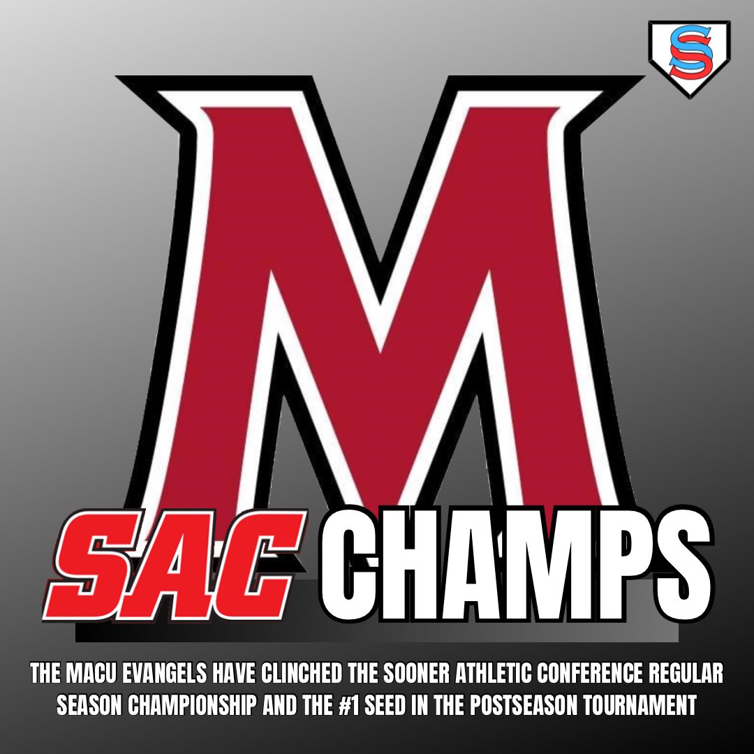 MACU comes back in the 9th and beats SCU in game 1 of their series 9-7. The win clinches the Sooner Athletic Conference regular season championship and the #1 seed in the SAC Tournament. #NAIABaseball #SACProud #MACUProud @Sooner_Athletic