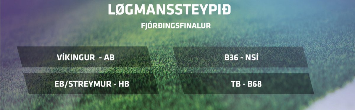 Løgmanssteypið quarter-finals draw: