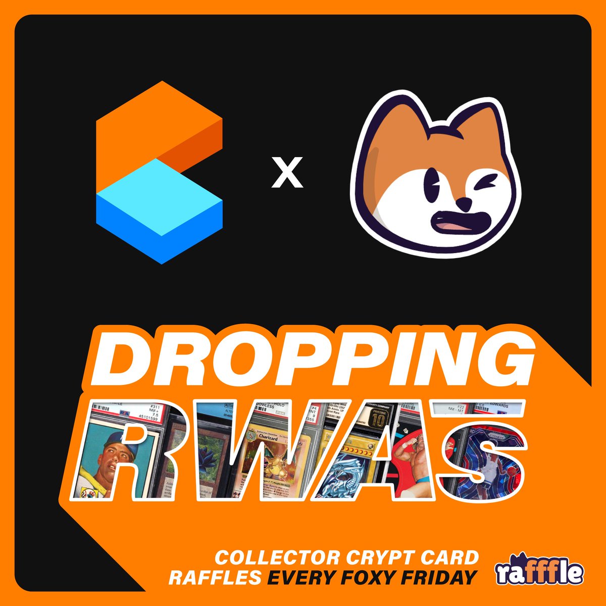 Collector Crypt (@collector_crypt) on Twitter photo π¦ Thrilled to announce a groundbreaking collab with <a href="/FamousFoxFed/">Famous Fox Federation π¦π </a> π¦
π« Get ready to experience RWA PokΓ©mon cards on FFF's Rafffle platform
π Every Friday, we'll be raffling off multiple PokΓ©mon cards through their protocol
π TCG raffles aren't only for Web2 any more, we're π¦ Thrilled to announce a groundbreaking collab with <a href="/FamousFoxFed/">Famous Fox Federation π¦π </a> π¦
π« Get ready to experience RWA PokΓ©mon cards on FFF's Rafffle platform
π Every Friday, we'll be raffling off multiple PokΓ©mon cards through their protocol
π TCG raffles aren't only for Web2 any more, we're
