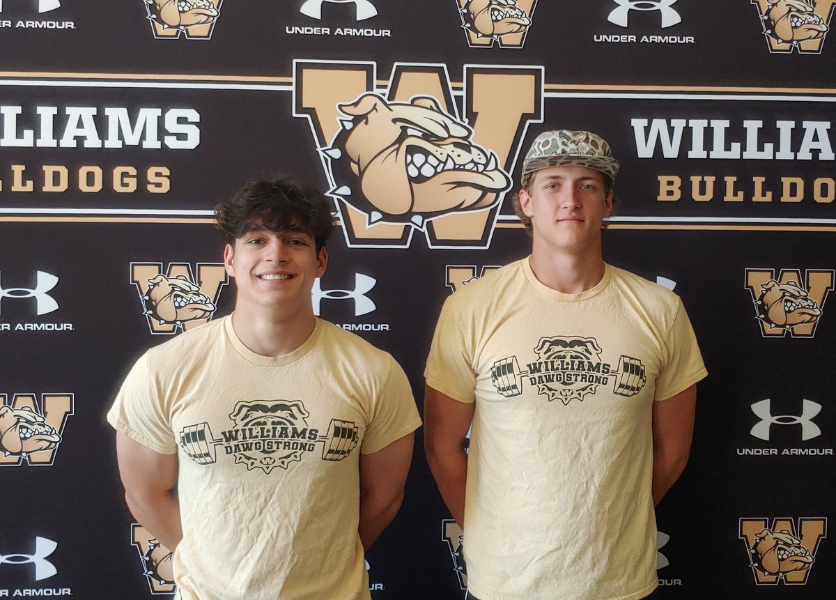Jaxon Goforth and Pierce Fussell earned the right to wear gold shirts by surpassing 1000lbs in max totals! 
#dawgstrong
<a href="/whsbulldogsfb/">Williams Football</a> 
<a href="/DawgAthletics/">Williams Athletics</a>