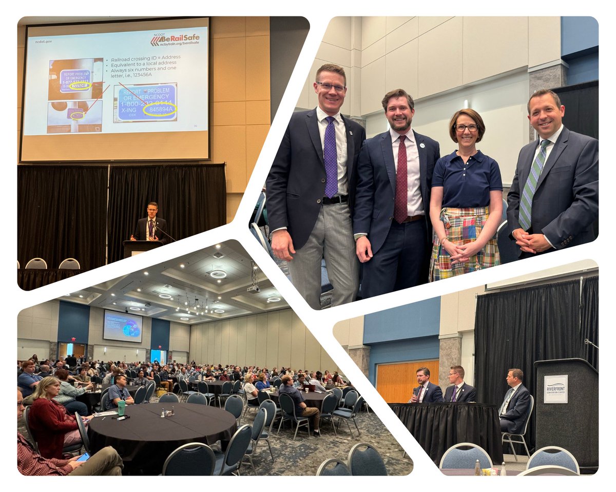 NC_By_Train's tweet photo. ICYMI we partnered with IMD to close out #NCAMPO 2024 last week by talking all things train, multimodality and economic development. N⭐C 🚆 https://t.co/HmtohQe33g