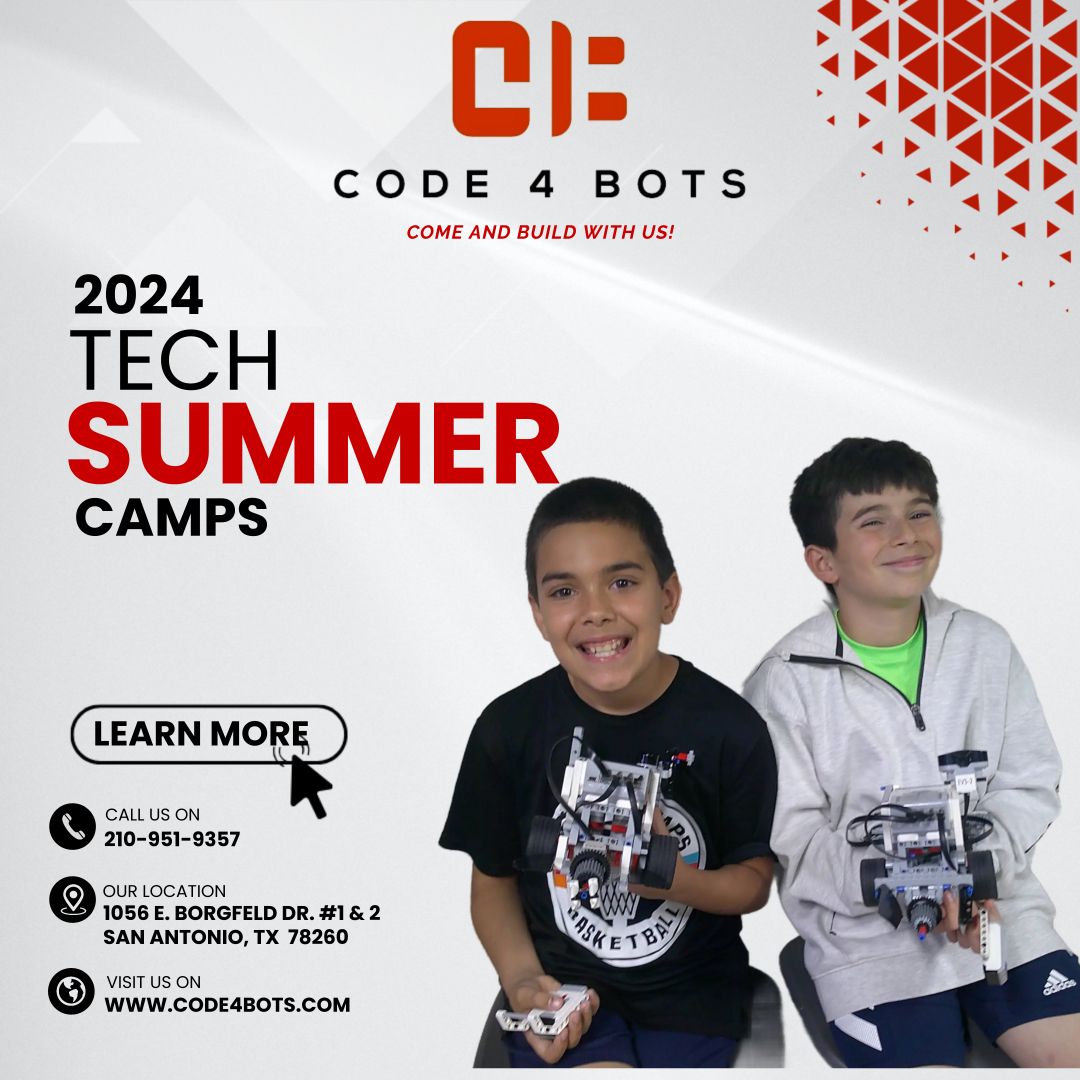 🌟 Calling all parents! Are you ready to ignite your child's imagination and fuel their curiosity this summer? Our 2024 Code4Bots Camps are here to whisk your little ones away on an unforgettable journey filled with robots, learning, and endless fun! buff.ly/2NnSLQA