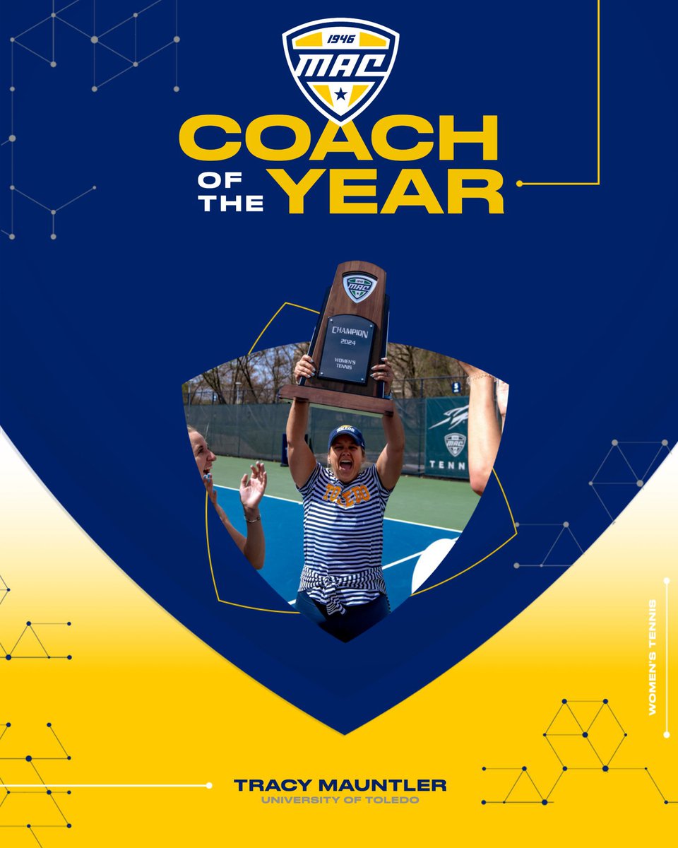 Toledo runs the MAC!!! Player and coach of the year for both men’s and women’s tennis!! Amazing!

MPotY: Pawit Sornlaksup
MCotY: Al Wermer

WPotY: Cassie Alcala
WCotY: Tracey Mauntler

Go Rockets! 🚀