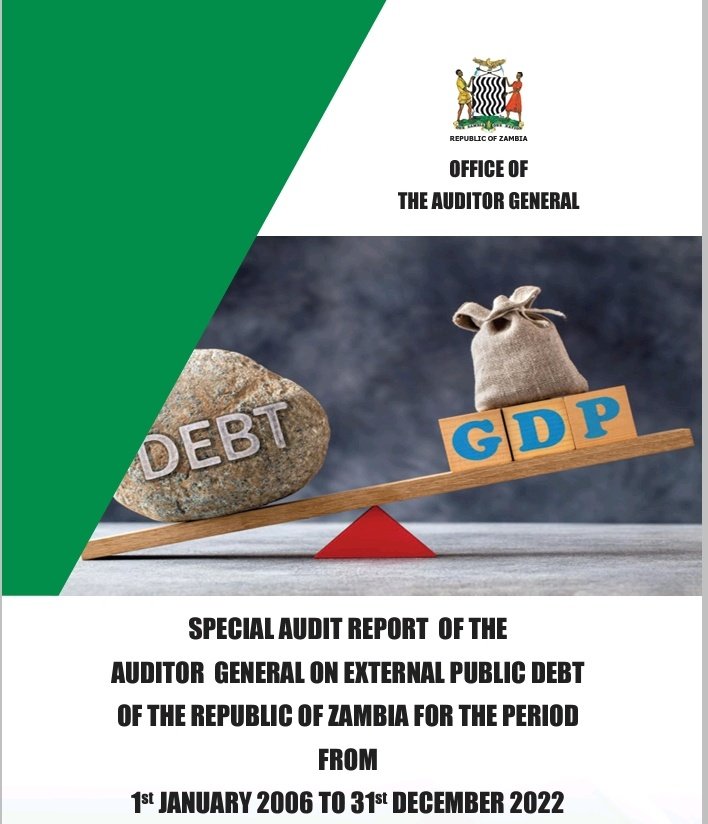 Audit not just about Mikalile:

👉Utilisation of 3 Eurobonds
👉Lusaka-Ndola Dual Carriageway
👉Fertilizer Procurement 
👉Ndola Airport Infrastructure 
👉Solar Milling Plants
👉Kalabo-Sikongo Road
👉FTJ  University
👉Failure to Conduct M&E
👉Delayed Project Implementation