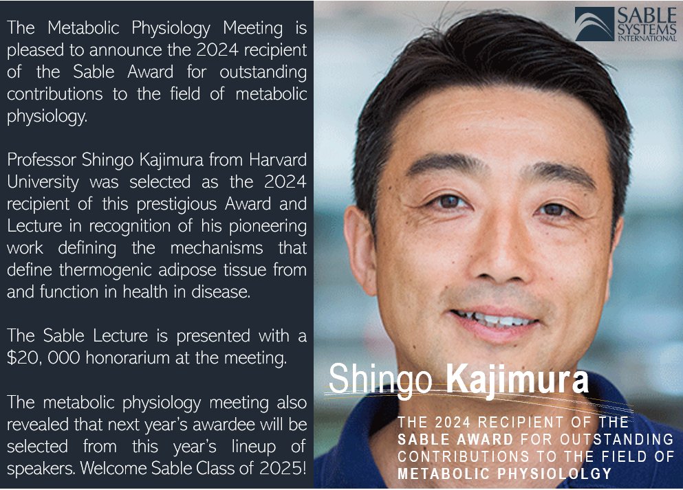 Phillip J White PhD (@phillipwhite14) on Twitter photo Huge Congratulations to the 2024 recipient of the Sable Award, <a href="/KajimuraLab/">Shingo Kajimura Lab</a> ! The award lecture was really something special Huge Congratulations to the 2024 recipient of the Sable Award, <a href="/KajimuraLab/">Shingo Kajimura Lab</a> ! The award lecture was really something special