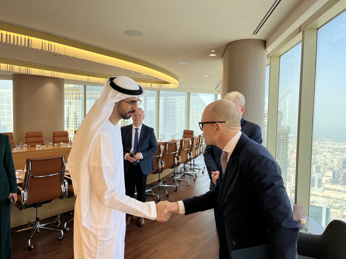 🇦🇪 and 🇪🇪 share a common digital mindset. Personalized medicine, public services, and using data and AI for the greater benefit of our citizens is a vision we share with H.E. Omar Sultan Al Olama, Minister of State for AI and Digital Economy - and also an avid visitor to Estonia.