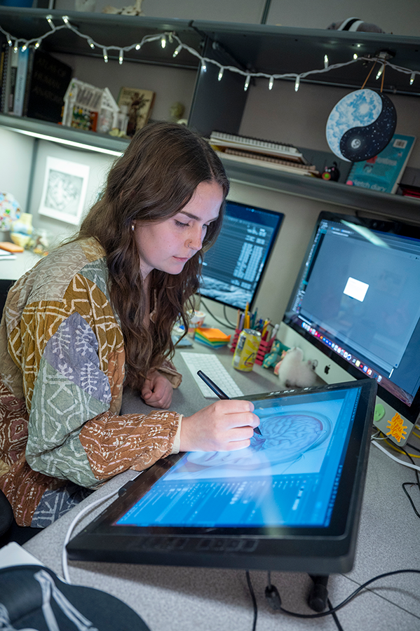 AUG_University's tweet photo. #AUGGRAD McKenzie Young of @AUG_Health is blending her love for art and science by redefining her profession as a medical illustration graduate from #AugustaUniversity! π
Discover the captivating stories she tells through her unique talent: https://t.co/huEY6r19P7 https://t.co/SCoEcPAYiy