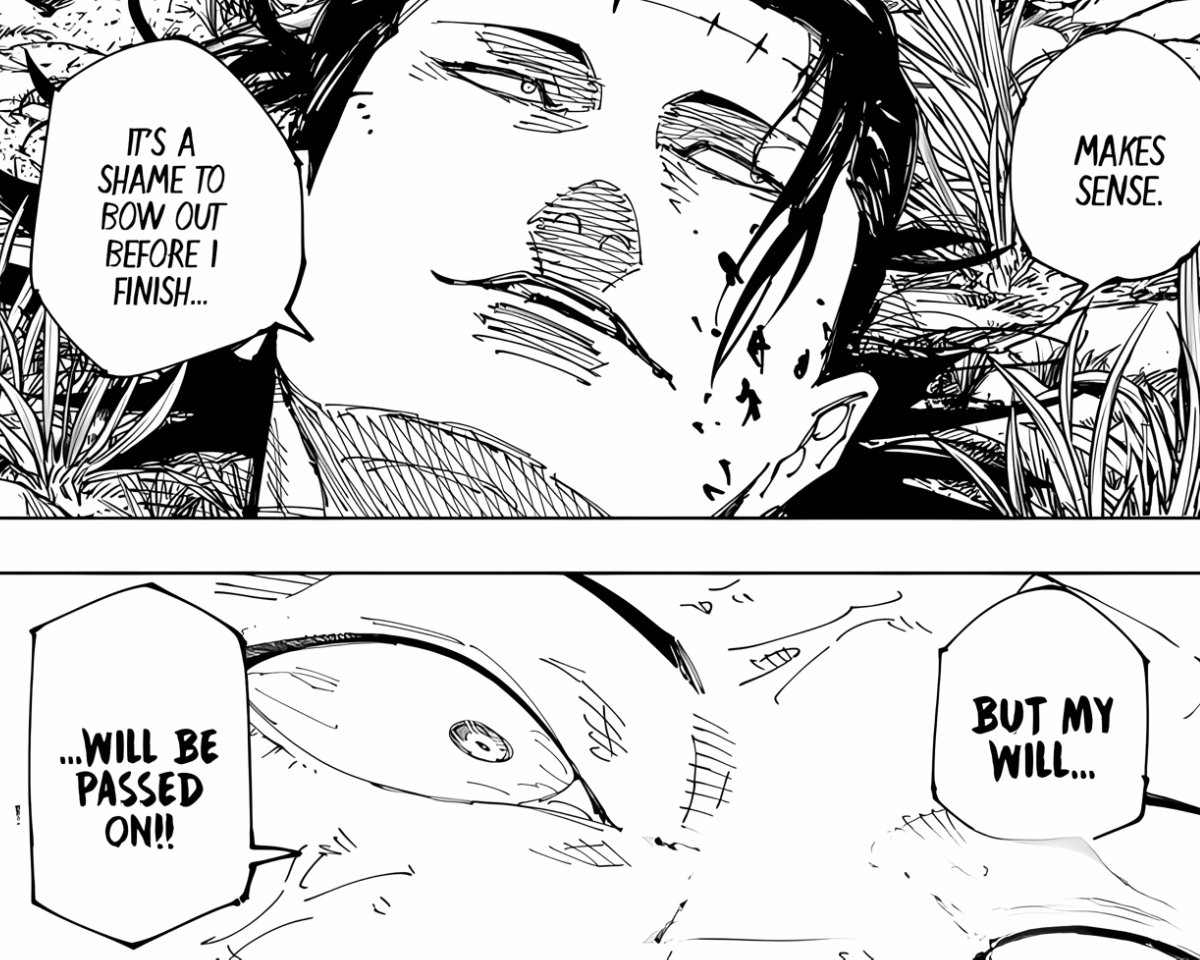 ani_mme's tweet photo. Who do you think Kenjaku expected to carry on his will? #jjk258 https://t.co/wVWE5LJwAa