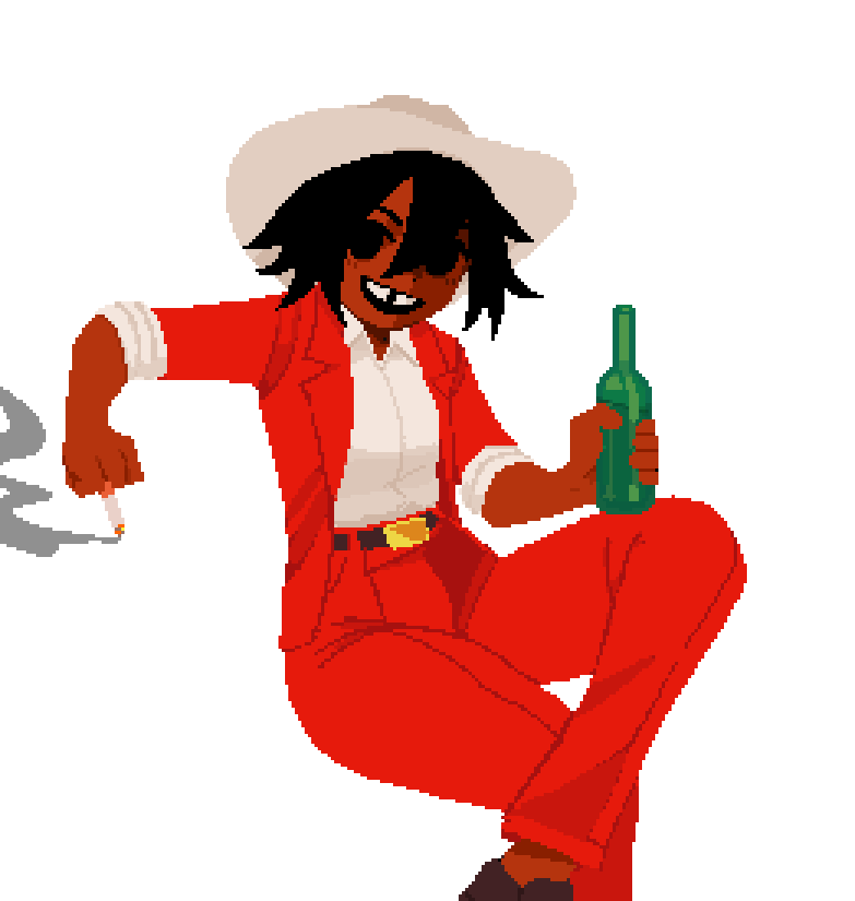 'Wishlist my game!' said Nevada the cowboy as she chugged the beer she brought from home whilst tandem smoking a cigarette in retaliation to the bars strict no smoking indoors policy