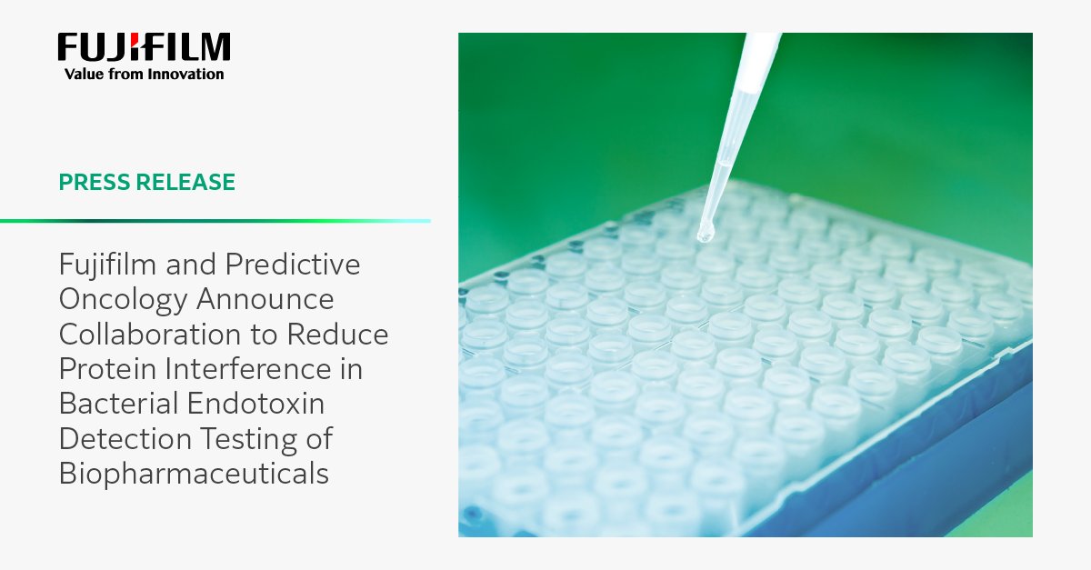 Today, @WakoChemicalsUS announced a collaboration with Predictive Oncology to help reduce protein in bacterial endotoxin testing of #biopharmaceutical products. Learn more here: brnw.ch/21wJbEp