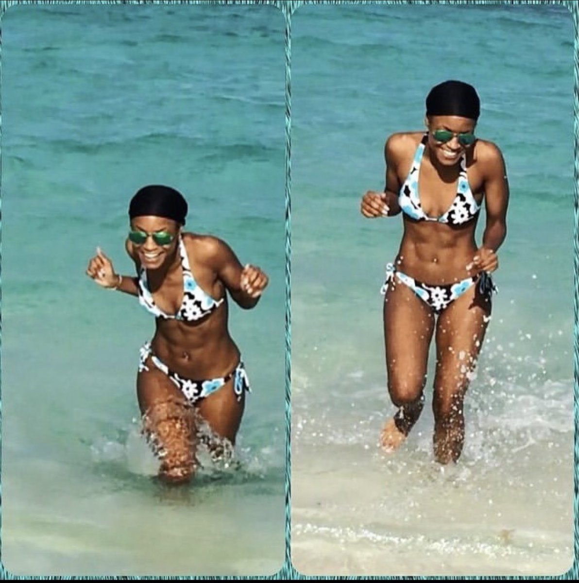 #TBT Always been in shape but adulting comes in the way. Almost back to my 6-pack 😋 #BlackWoman #BeachBabe #StThomas #Melanin #CaribbeanGal #Vacation #SummerBody #NYC #Happiness #MyHappyPlace #Loved