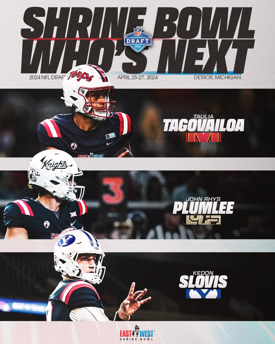 Who’s going to be the first #ShrineBowl QB off the board? 👀 #ShrineBowlWHOSNEXT | #NFLDraft