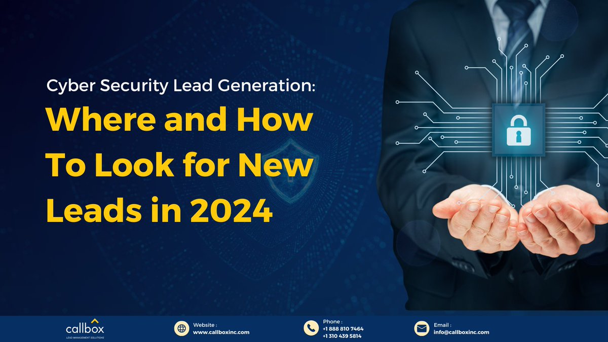 Are you having trouble finding good cybersecurity leads? Find out in this article where and how to generate high-quality cybersecurity leads. Click here: bit.ly/3WbhCg8 #Cybersecurity #LeadGeneration #leads