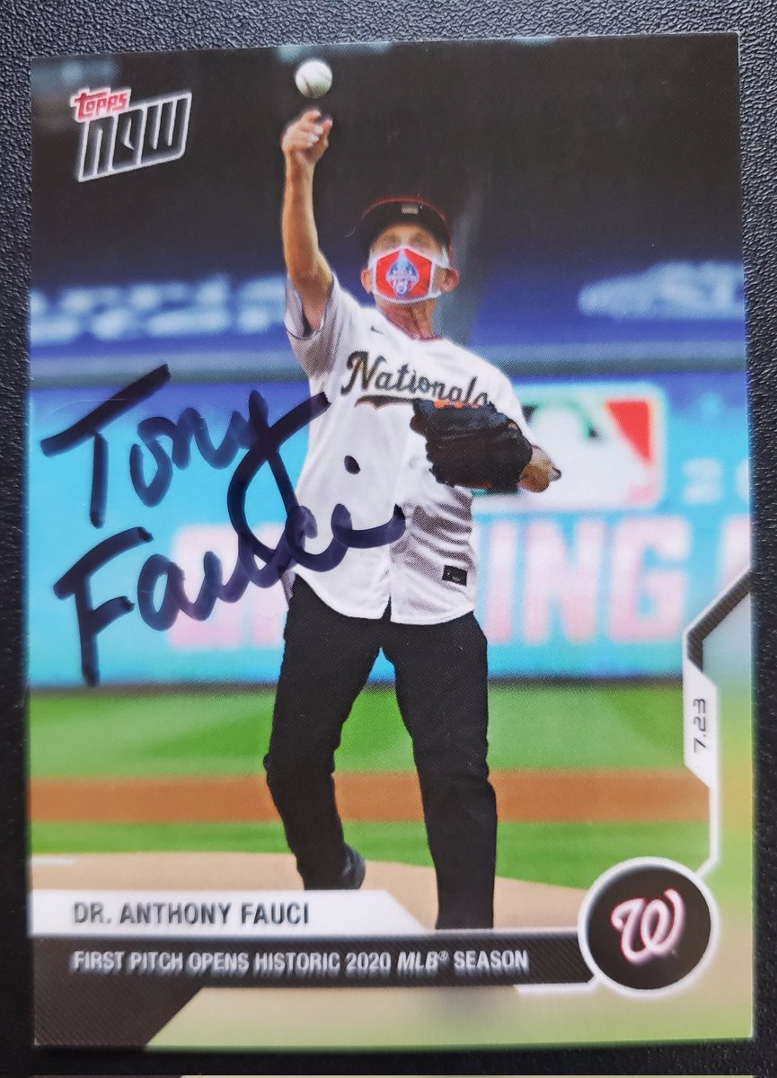 Dr. Fauci was my second #TTM success today. He signed 1/1 in 17 days.