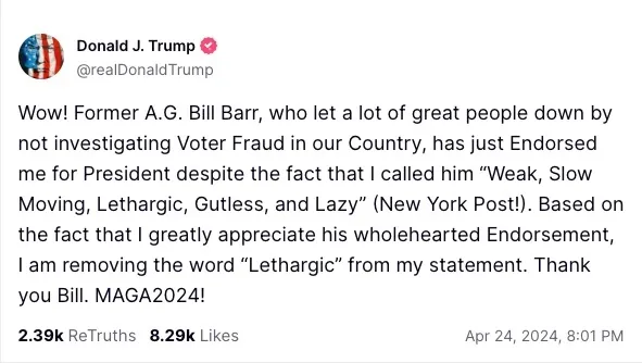 Trump Throws Absolute Fit In Late Night Rant For The Strangest Possible Reason - 'The former president delivered a scathing response to a critic who just endorsed him.' huffpost.com/entry/donald-t…