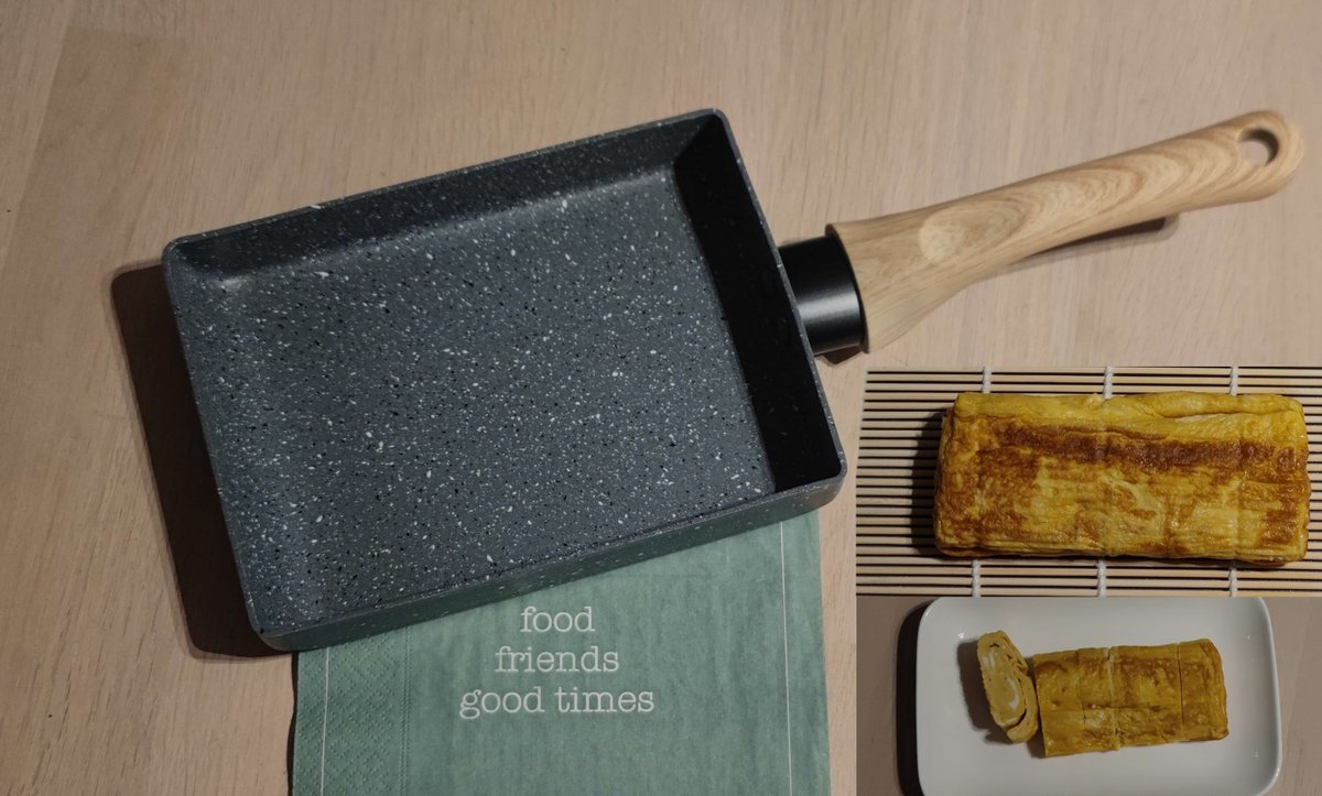 I3lack_Tiger's tweet photo. Thank you @krr4mpus for the gift! i need to improve my cooking skills whit this now. but i can now make proper Tamagoyaki!! https://t.co/dAucuhW4zY