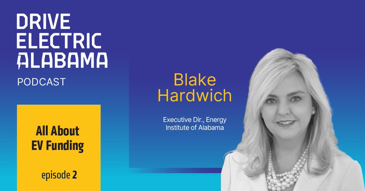 'All About EV Funding' - #Government Relations #attorney Blake Hardwich was a guest on a @DriveEVAlabama podcast to discuss growth opportunities in #Alabama #energy. Blake also serves as the Executive Director of @EnergyofAL. Listen to the podcast >> driveelectric.alabama.gov/podcast/