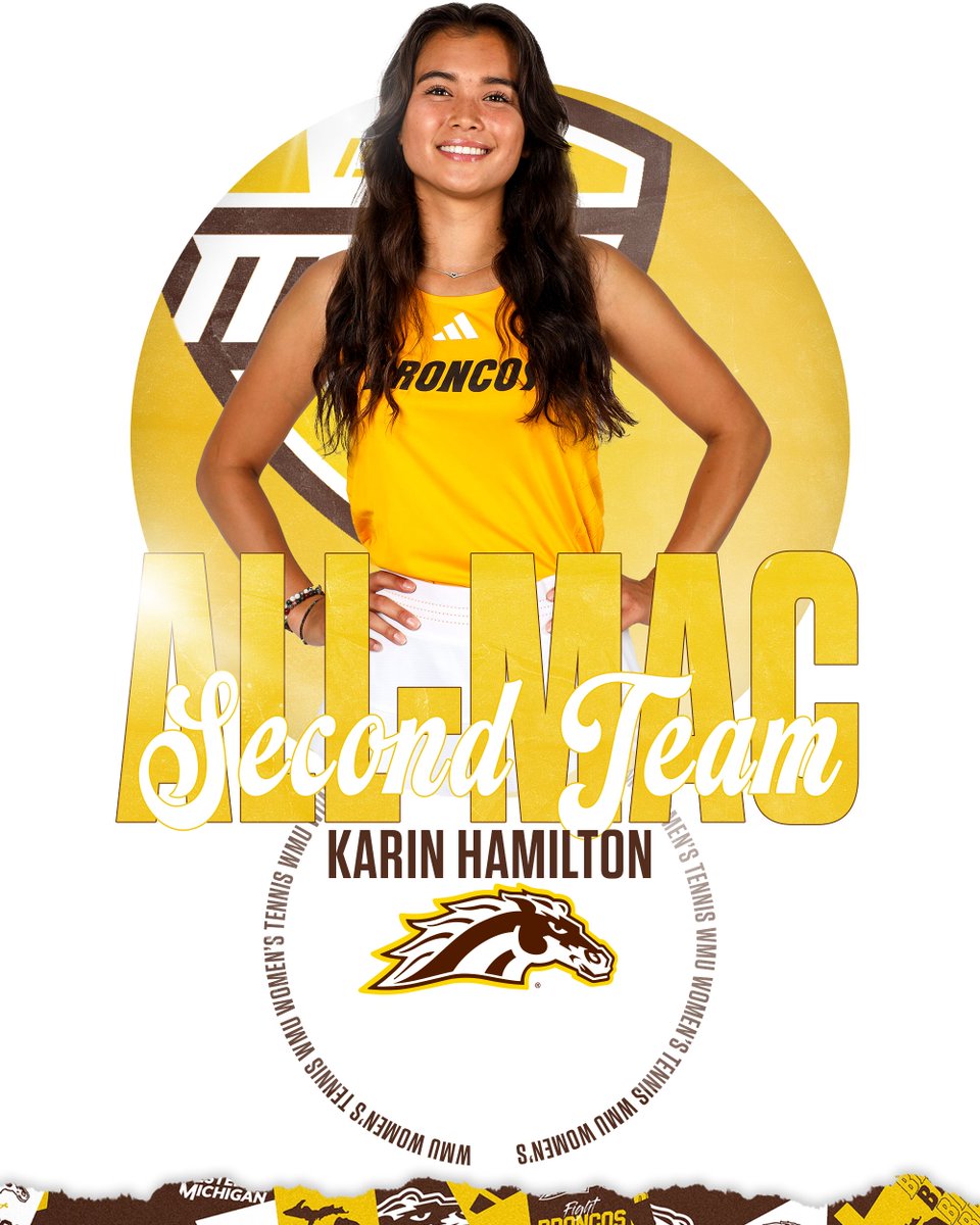 Congratulations to Karin Hamilton on earning Second Team All-MAC honors! Hamilton earns the honors for the second-straight season after going 7-1 in MAC singles play and 3-3 in doubles! Hamilton's play helped the Broncos return to the MAC Tournament for the first time in 2019!