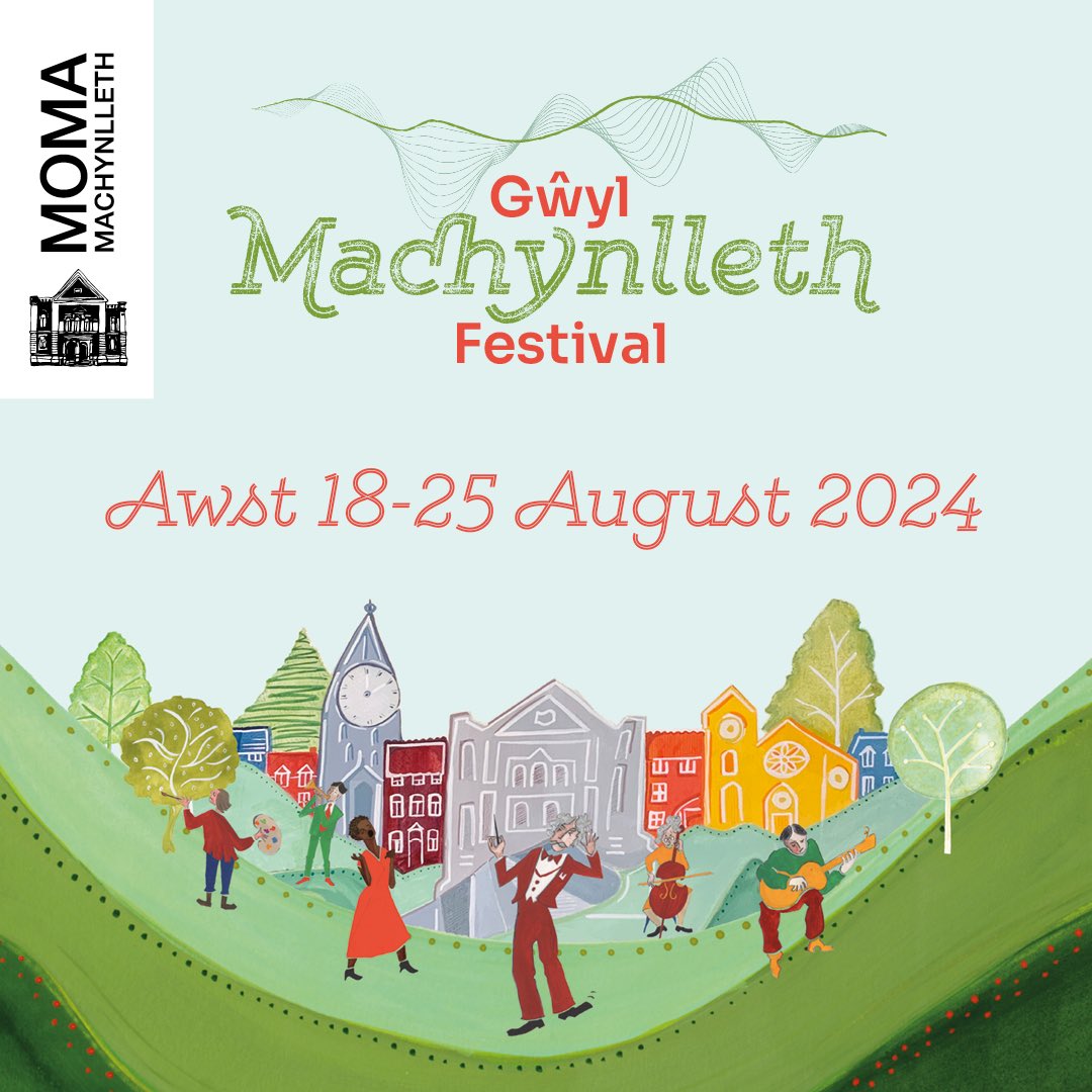 Great to be back working with the Machynlleth Festival for a second year. Last year we audiences grew by 30%, so my mission this year is to make sure the festival is even less of well kept secret!