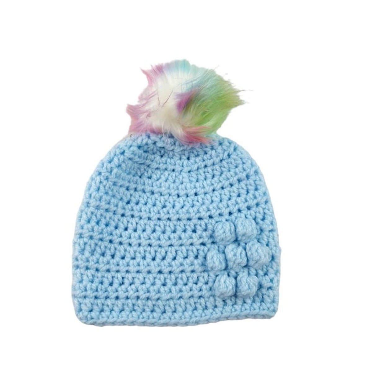Wrap your bundle of joy in style with our blue crocheted baby hat! It features a lovely flower detail and detachable faux fur pompoms in vibrant hues. Shop now on #Etsy! knittingtopia.etsy.com/listing/140322… #knittingtopia #Handmade #BabyFashion #MHHSBD #craftbizparty