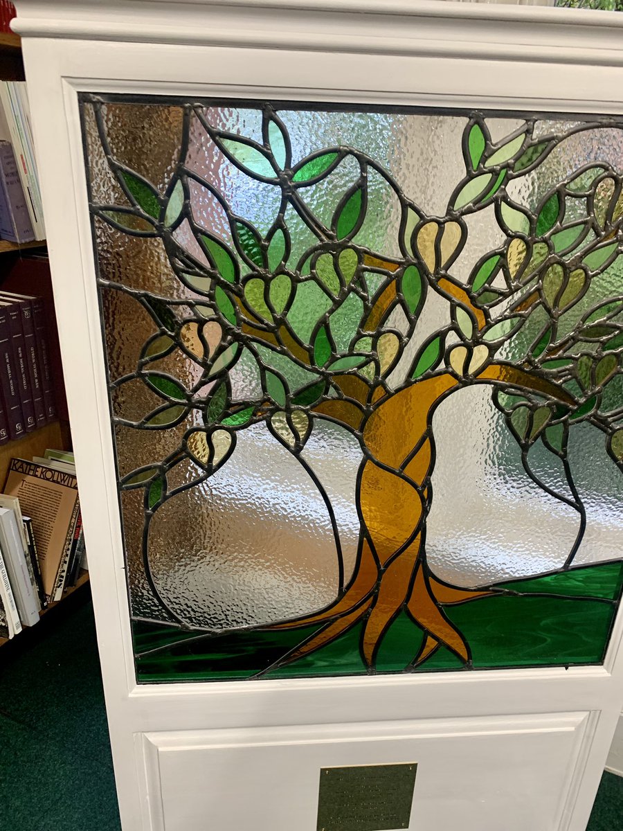 GreavesMichelle's tweet photo. Emotional evening at the North West Joint Union Covid Action Group unveiling the memorial stain glass window Tree of Memories to remember Workers who lost their lives to Covid and Workers living with Long Covid designed by Michael McNulty https://t.co/XU5bFLBOMJ