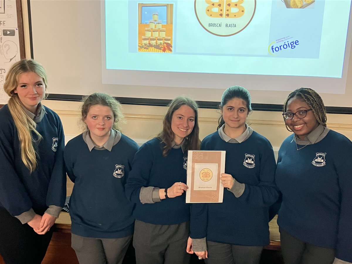 Hearty Congratulations to Bríosca Blasta TY Enterprise Team who recently competed at the Foróige NFTE National Semi-Finals, in a Dragon Den style format via Zoom. The young entrepreneurs had spotted a gap in the confectionery market and developed a quality dry cookie mix. The…