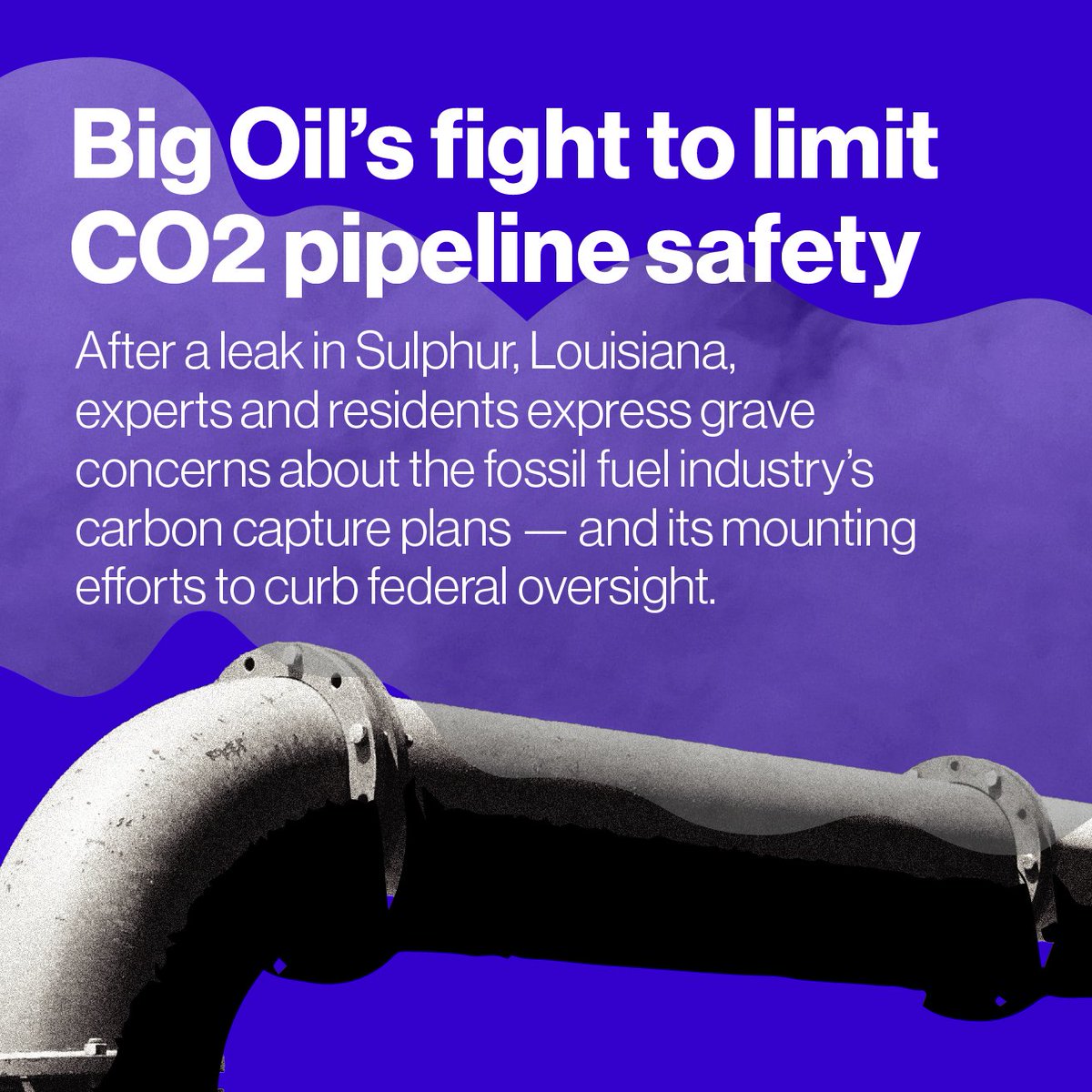 Even as leaks from carbon dioxide pipelines expose communities to major health risks, Big Oil companies are lobbying to scale back new safety regulations in an effort to construct more pipelines as quickly as possible. exxonknews.org/p/big-oils-fig…