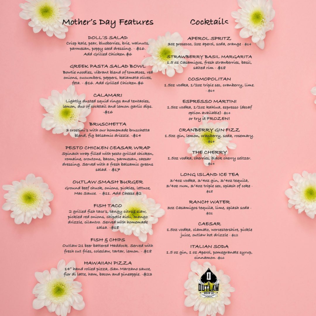 May 12. Let’s Celebrate 💗🌸
Reserve your table 
#mothersday