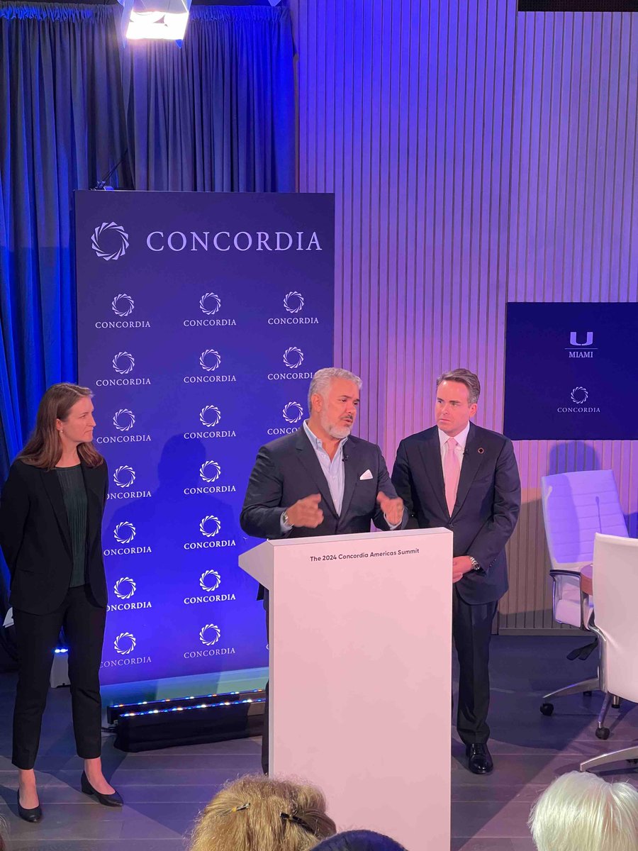 Our @mgomezorta & @AngelaPuma10 attended the 2024 @Concordiasummit in Miami & reconnected with CHLI partners & met new supporters. Great discussions w leaders from Latin America, the Caribbean, Canada, & the US. #concordia24 #TheCHLI