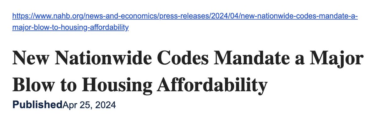 All over the US, affordable housers are building highly efficient, electric, passive house developments bc they're cost-effective & save big $ over time. What NAHB means is efficiency codes are a blow to developers' profits. For the rest of us, they = lower costs & better homes