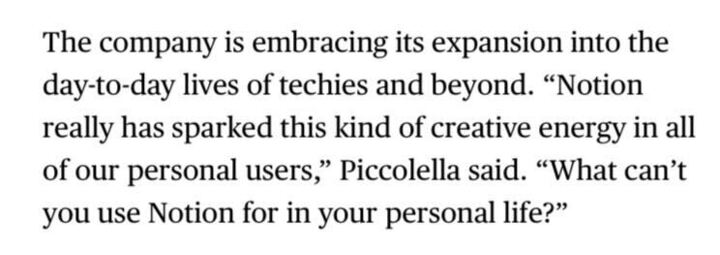 Bloomberg highlighted some of my team's work! I had a chance to chat with @Priyasideas about the template + creator marketplace we've been building and the super creative use cases people have found for Notion. Shoutout to @benln for the inspo! bloomberg.com/news/articles/…