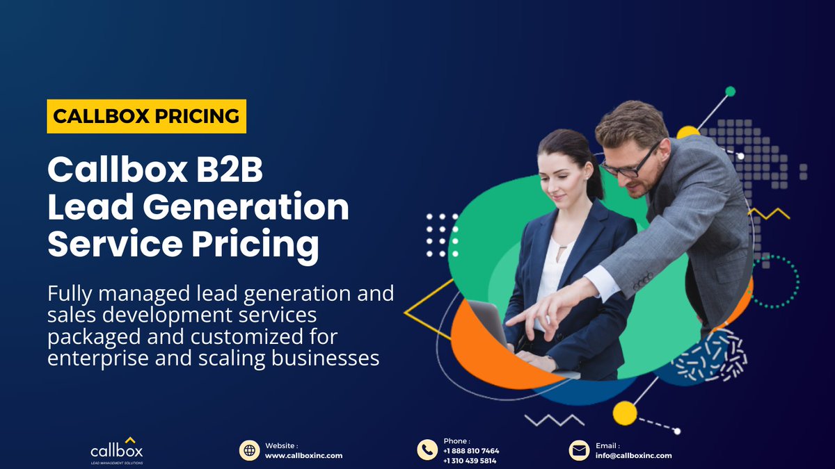 Finding a lead generation company with robust and flexible pricing? Callbox offers lead generation services for B2B companies of different industries. Discover our lead generation package today! Find out more: bit.ly/3Uizxis #callbox #pricing #LeadGeneration