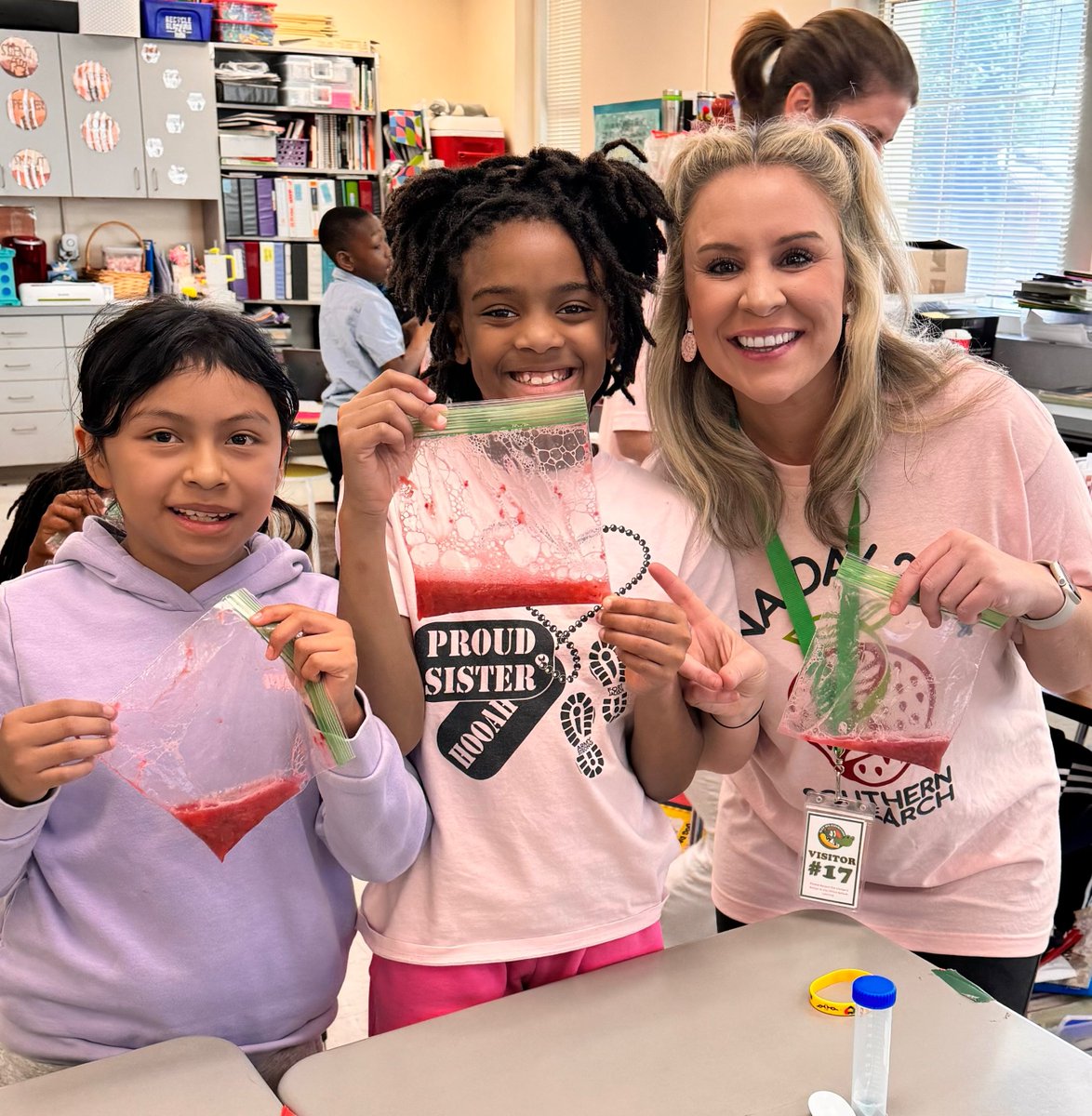 Kathryn Lanier, Ph.D. (@thechemistrykat) on Twitter photo Had so much fun celebrating DNA Day with the best 3rd grade class in Birmingham! Special thanks to Glen Iris Elementary for sharing your students with us today. We had a blast! 🧬🍓🫶🏻 <a href="/BhamCitySchools/">Birmingham City Schools🎓</a> Had so much fun celebrating DNA Day with the best 3rd grade class in Birmingham! Special thanks to Glen Iris Elementary for sharing your students with us today. We had a blast! 🧬🍓🫶🏻 <a href="/BhamCitySchools/">Birmingham City Schools🎓</a>