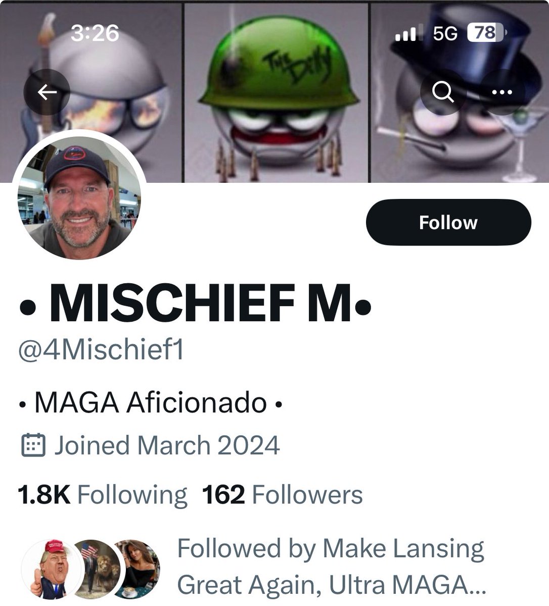 Friends, @4Mischief1 is someone pretending to be me. Please block and report. Thank You
