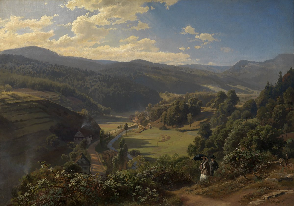 Johann Wilhelm Schirmer (1807-1863), Geroldsau Valley near Baden-Baden, 1855
oil on canvas
Staatliche Kunsthalle Karlsruhe