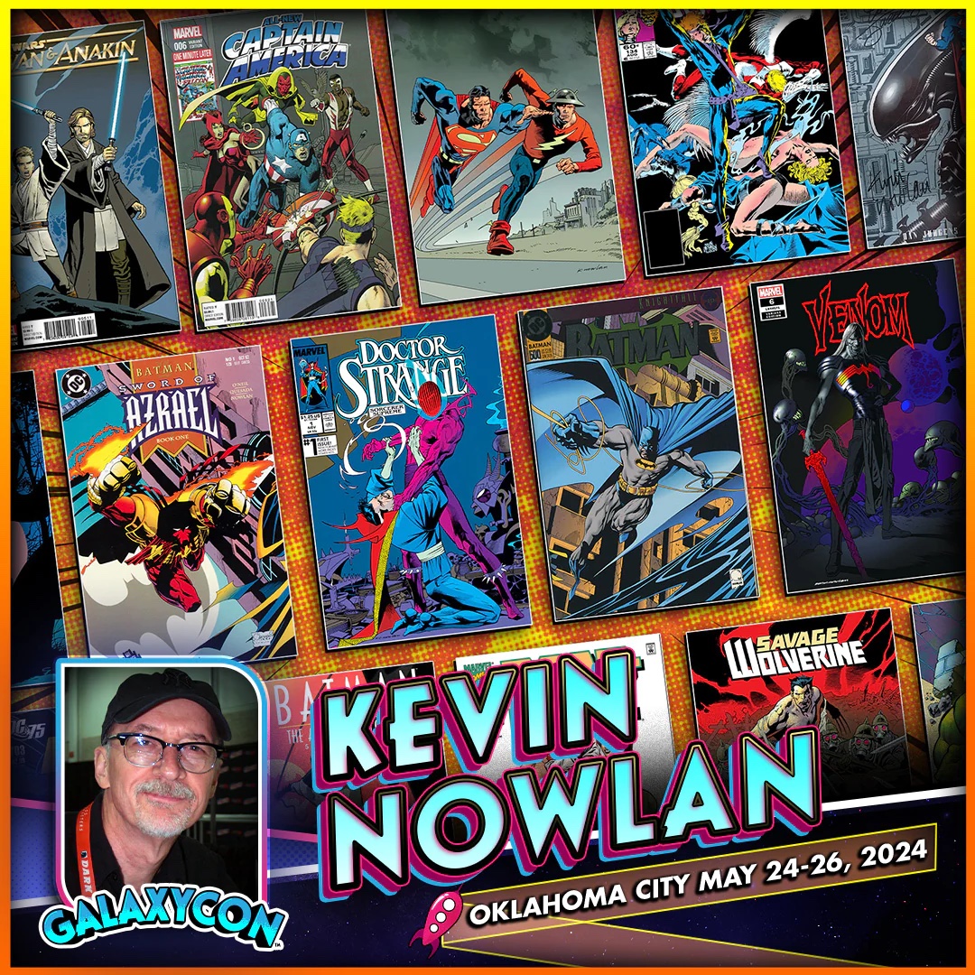 A MASSIVE lineup awaits you in Oklahoma City Memorial Day weekend, May 24-25-26! @ronmarz, @KevinNowlan, and sooooooo many more top creators will be at Galaxycon Oklahoma City! Get you there! Tix and info: galaxycon.com/pages/galaxyco…